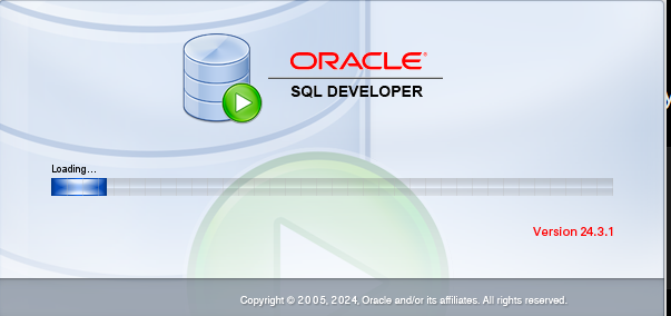 ORACLE SQL Developer 24.3 – Stuck at Loading Screen